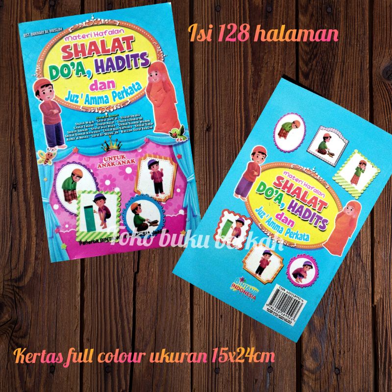 buku meteri hafalan shalat do'a,hadits dan juz'amma perkata(15×25cm)