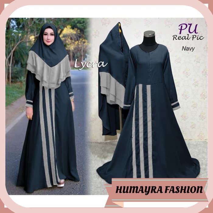 MUSLIMAH"GAMIS SYARI WANITA LYCRA JUBAH MUSLIMAH FASHION BUSANA MUSLIM ELEGAN"