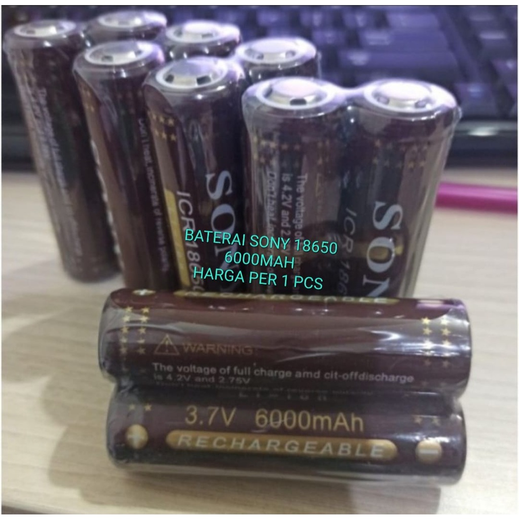 G625 BATERAI SONY 6000 MAH 3.7V 18650 BATERRY SYSTEM CAS CASAN BISA UNTUK SENTER POLICE POWERBANK ULTRA POWER DC AC VAPE VAPOR SPEAKER PORTABLE MINI MICROPHONE LAMPU LED LITHIUM ION KIPAS KECIL DLL UNIVERSAL PRODUK BERKHUALITAS  DAN HARGA TERJANGKAU