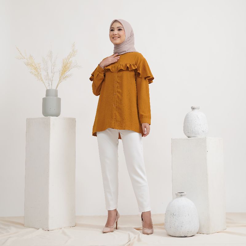 MAWA BLOUSE /blouse wanita/atasan wanita/blouse krinkle