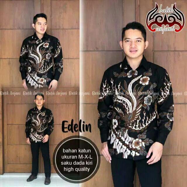 Naga Sogan Kemeja Batik Pria Full Furing Bahan Katun Primisima Batik Motif Naga Batik Solo Halus