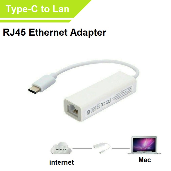 Type-C To Lan RJ45 Ethernet Adapter