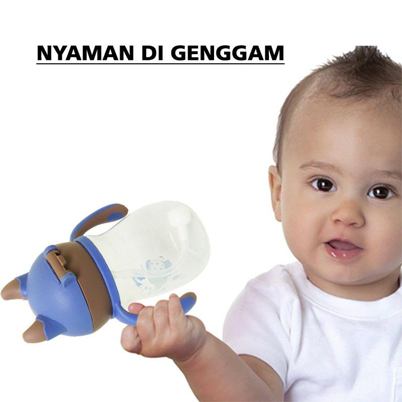 YOUNG YOUNG Botol Minum Bayi Anti Tumpah 270 ML Straw Cup Water Bottle IL-907