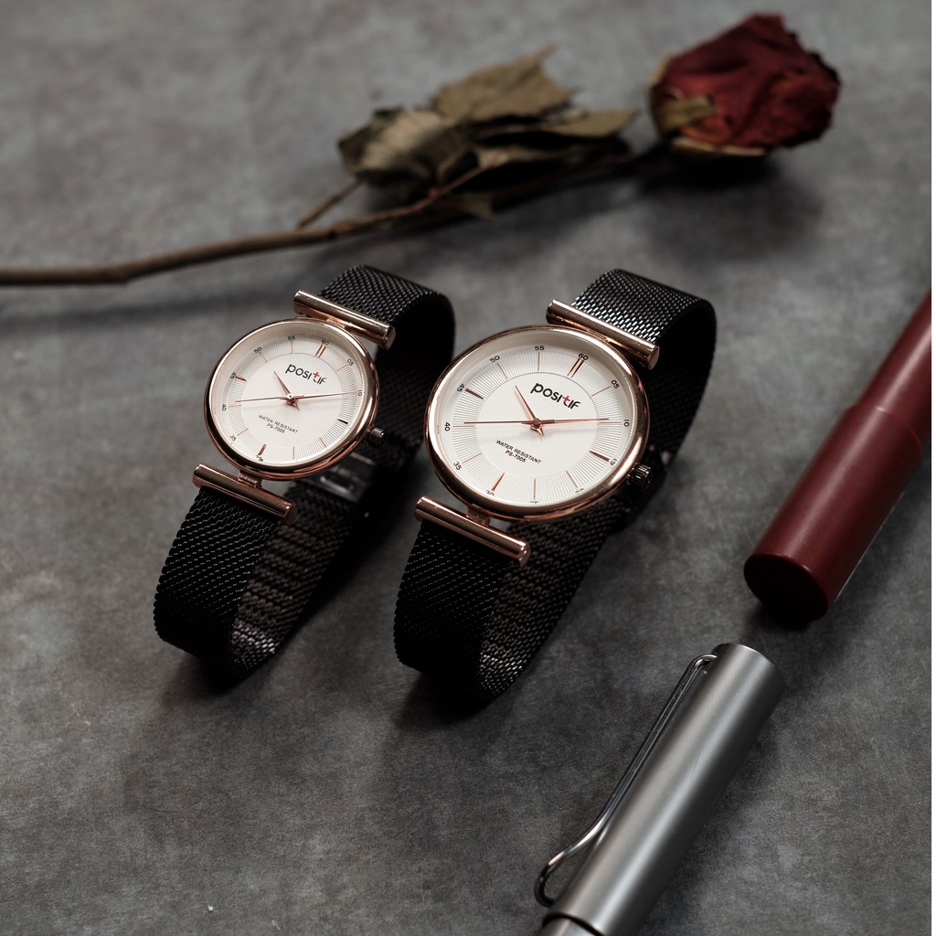 POSITIF PS 7005 JAM TANGAN COUPLE LUXURY ORIGINAL