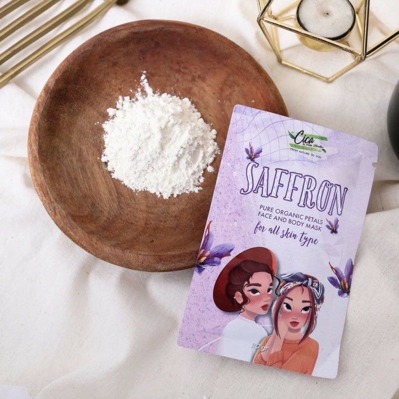 Bpom Masker Safron Cica Nature / Mengangkat Kotoran dan Debu Pada Wajah / Safron Cica Nature Mask