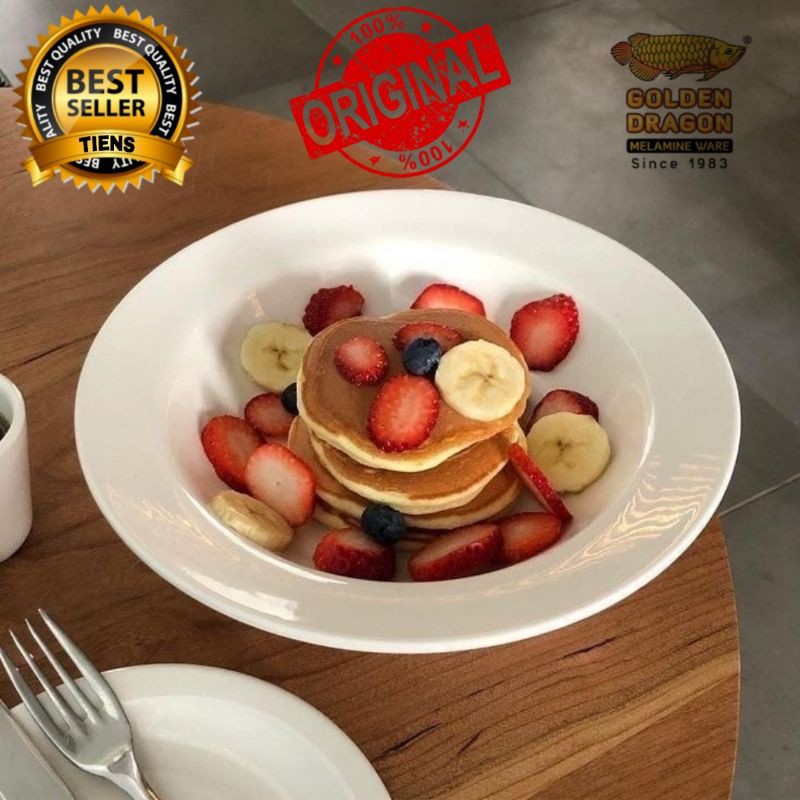 Grosir dan Ecer P5309 Piring makan melamin 9 Inch Produk Premium Horeka Golden Dragon Piring Makan M