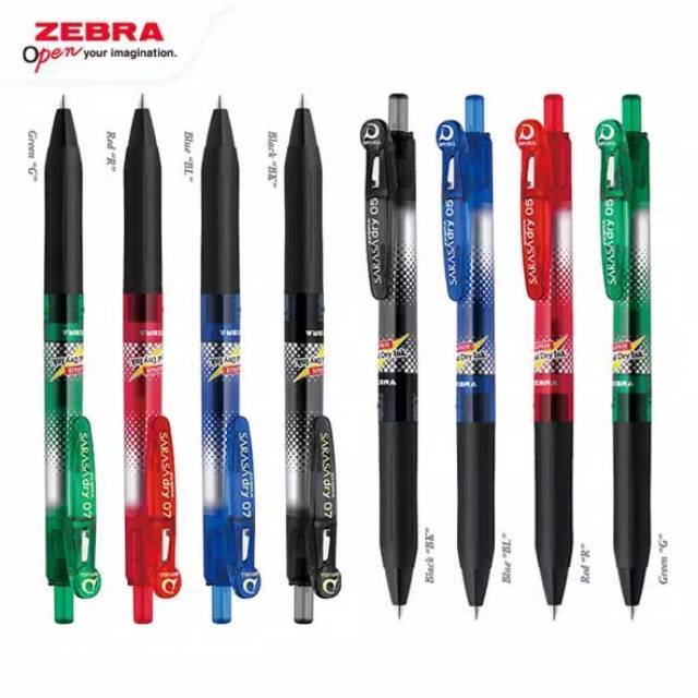 

ZEBRA Pulpen Gel SARASA DRY 0.5 & 0.7mm