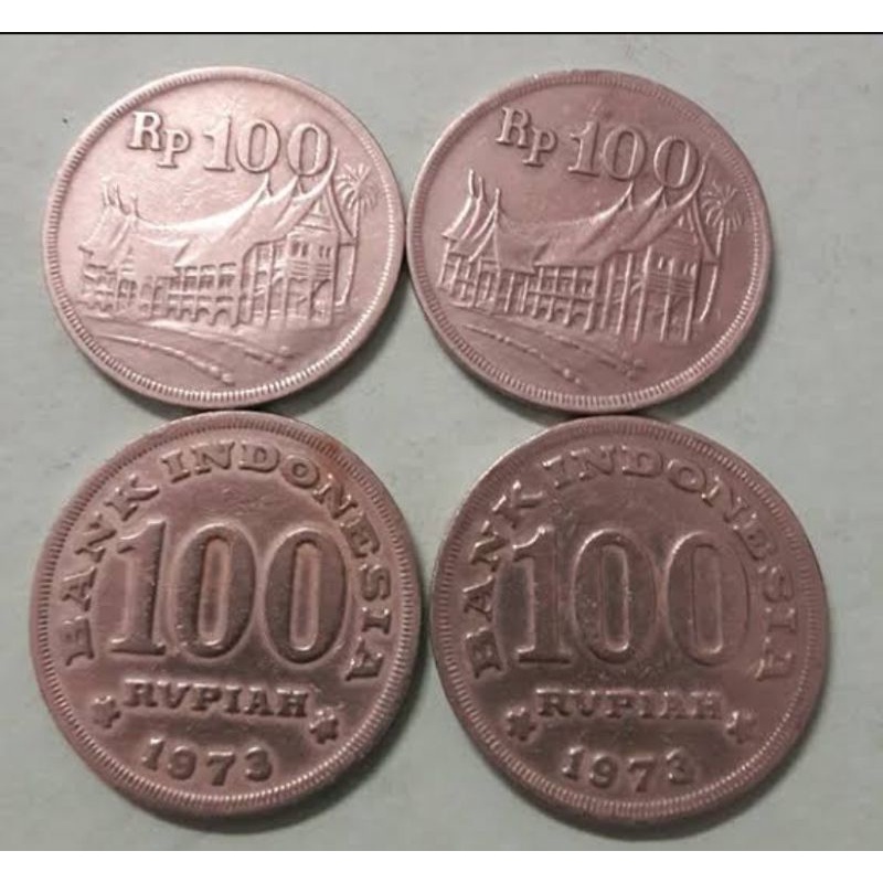 uang lama/ kuno 100 rupiah tebal tahun 1974