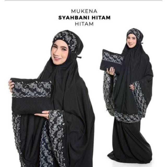 MUKENA SYAHBANI KATUN MIKRO HITAM