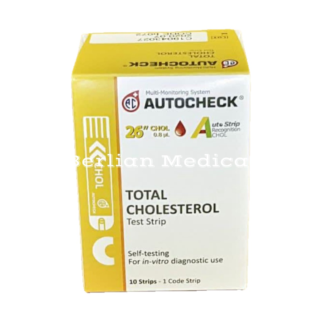 STRIP AUTOCHECK GULA , ASAM URAT , KOLESTEROL / STIK AUTO CHECK AUTOCEK GDA CHOLESTROL URID ACID