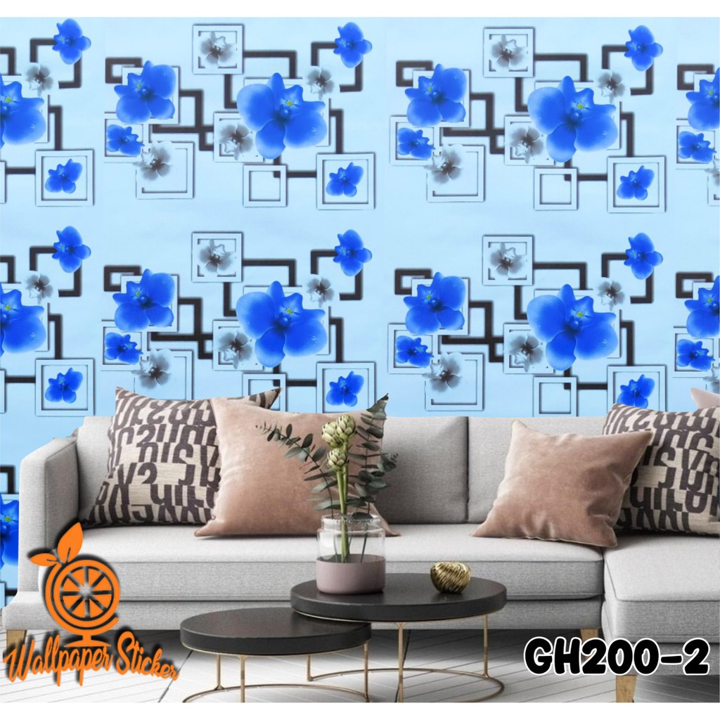 Wallpaper dinding 3d motif elegant / Wallpaper dinding kamar tidur anak wallpaper stiker dinding rumah 45cm x 9m