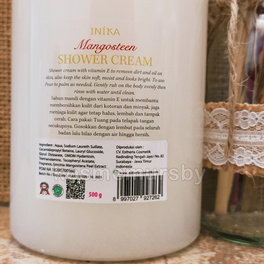 SHOWER CREAM INIKA MANGOSTEEN ORIGINAL WAJIB NAMBAH BUBBLE