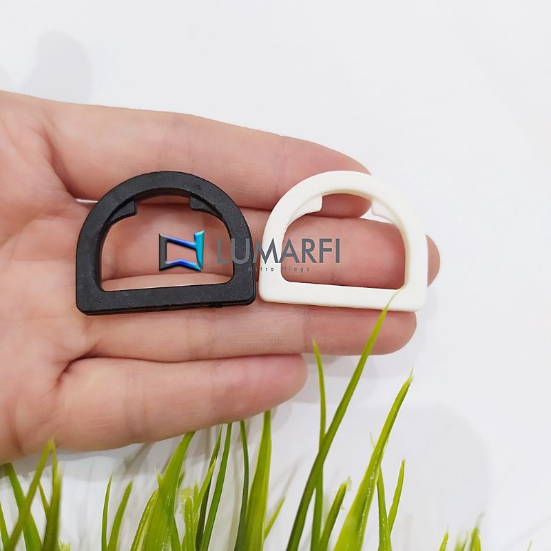 [PACK] Ring D 2,5 cm 3,8 cm Putih Hitam Murah / Ring D tas selempang