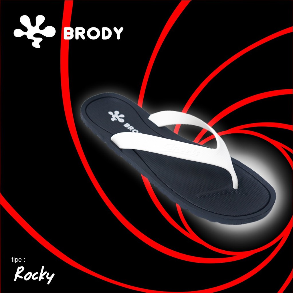 Brody ROCKY Sandal jepit pria wanita sendal jepit murah sandal karet sandal gunung sandal santai terbaru