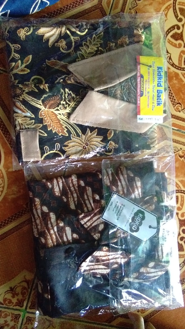 Baju Batik Anak Laki Kemeja Batik Anak Laki Usia 0-14 Tahun Kode Bk-38