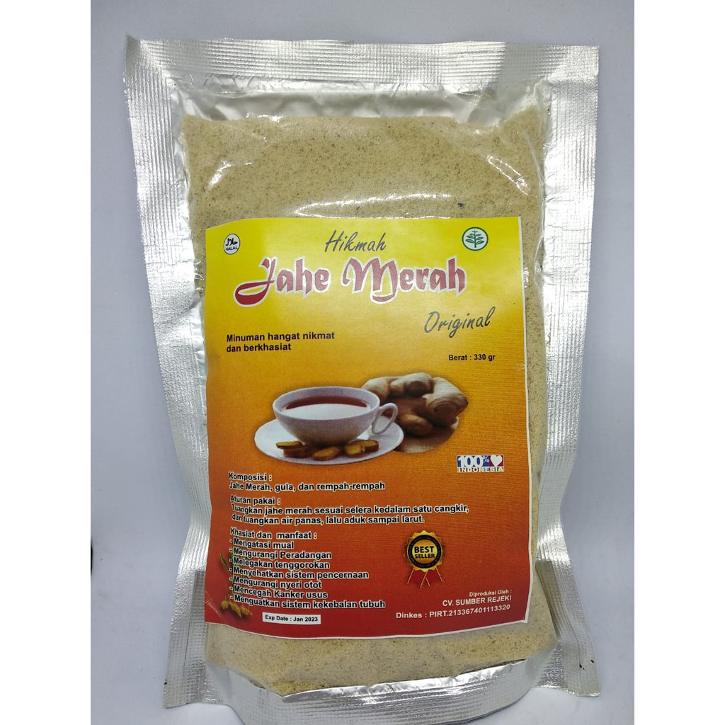 

Jahe Merah Bubuk Instan 330gr