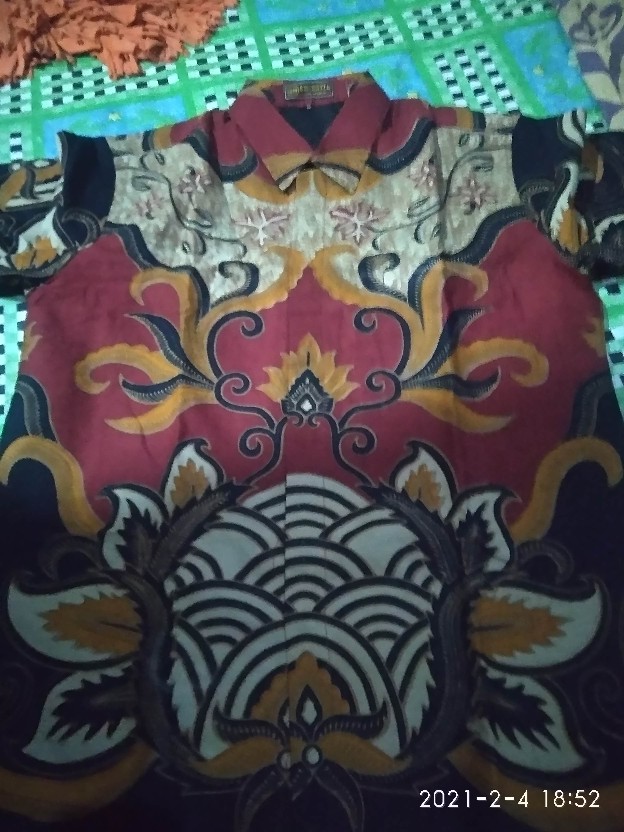 Atasan Pria Batik / Batik Solo Batik Lengan Pendek Size M L Xl Xxl