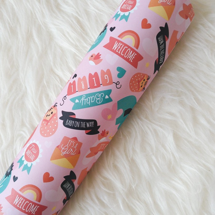 

Kertas kado baby warna pink