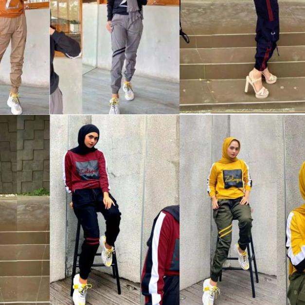 ✤ PREMIUM SET GISKA Z/ ZOLAQU/BB/SETELAN PREMIUM CELANA KATUN ♛