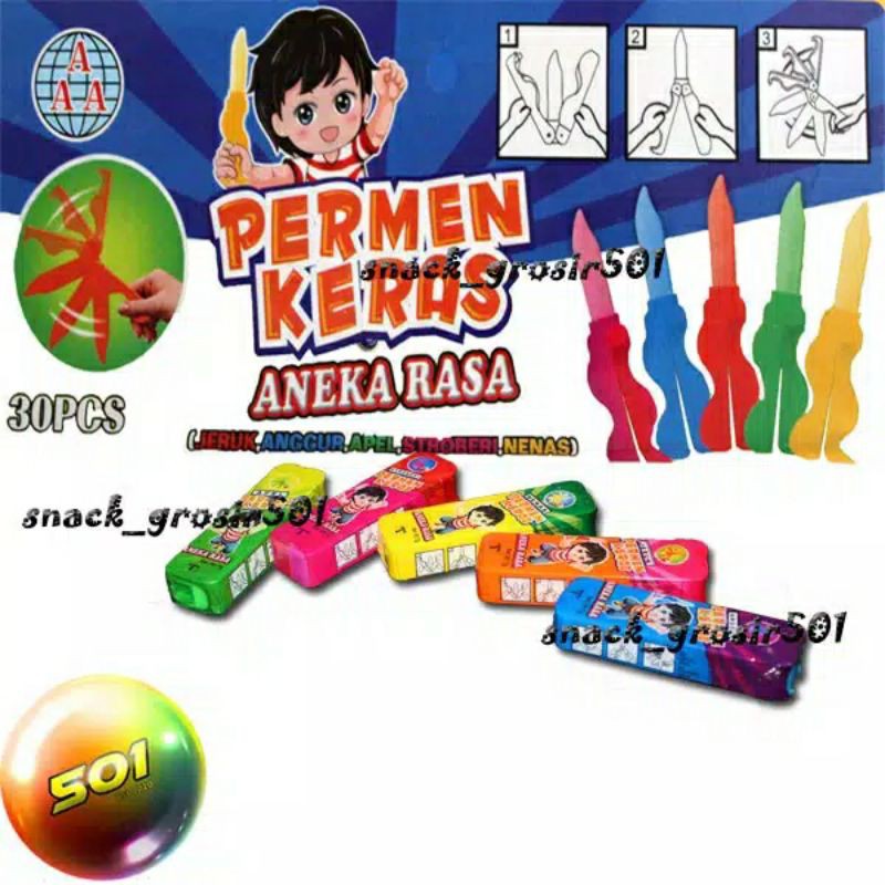 

permen manis pisau lipas isi 30 pcs