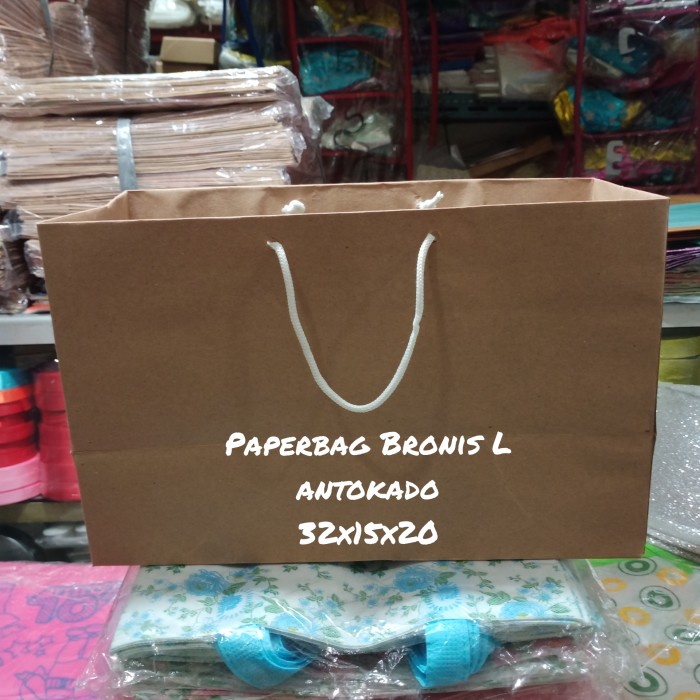 

✨ BISA COD ✨ paper bag coklat bronies L (12pcs)