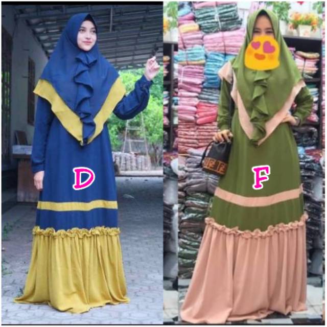 READY STOK SIAP KIRM INAYAH SYARI SET  ORI BY KANAYA HIJAB