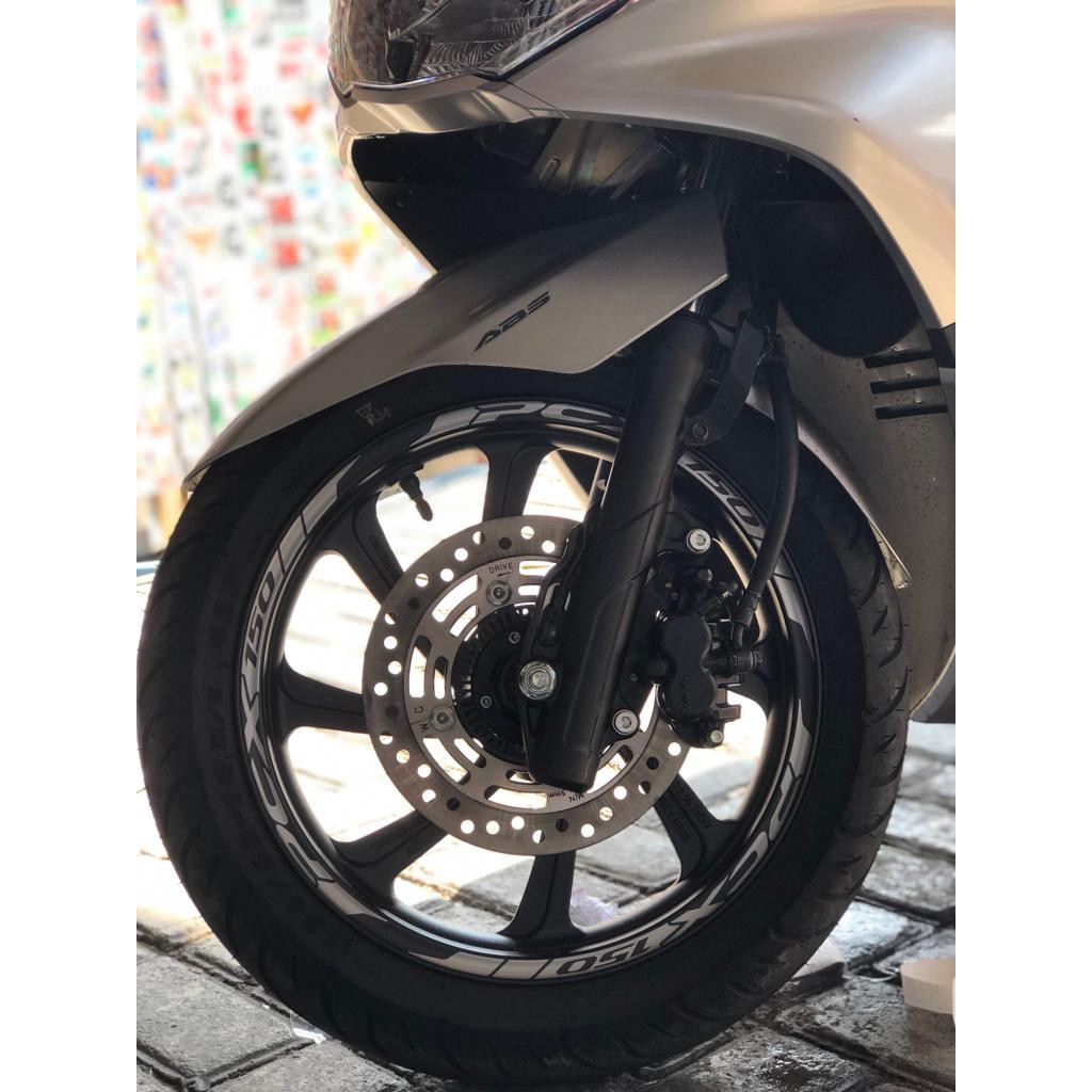 Stiker Velg Sticker Velk PCX silver