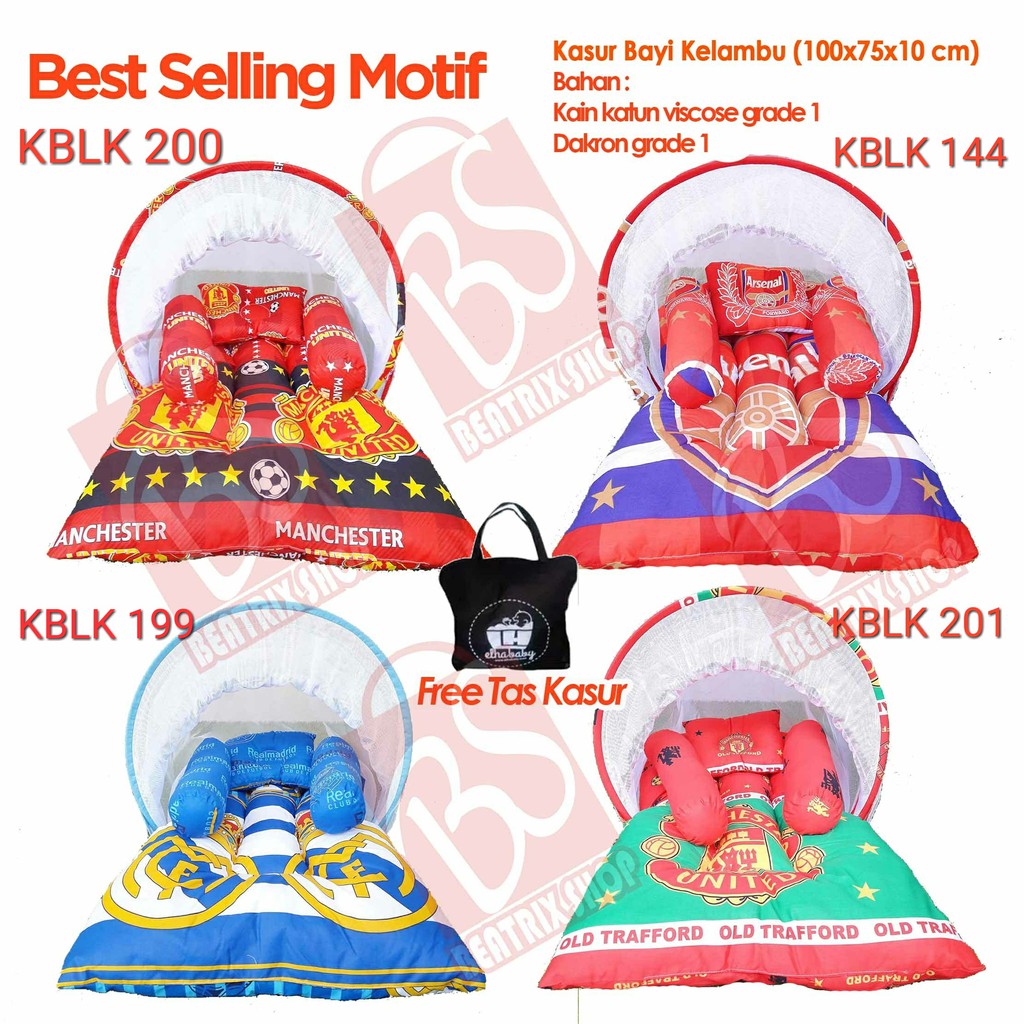 PROMO kasur bayi lipat Lucu Unik murah set kelambu motif Bonus Tas | Perlengkapan baby baru lahir 28