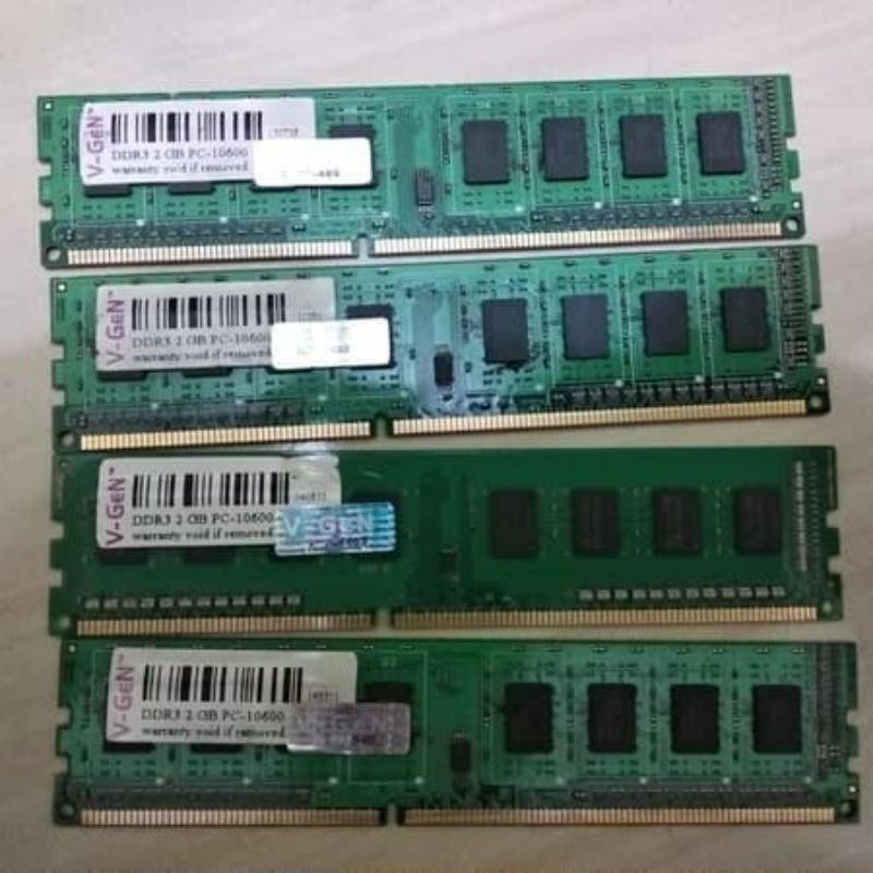 Memory V-Gen RAM V-Gen Komputer PC 2Gb DDr3 pc10600 pc12800 Longdim