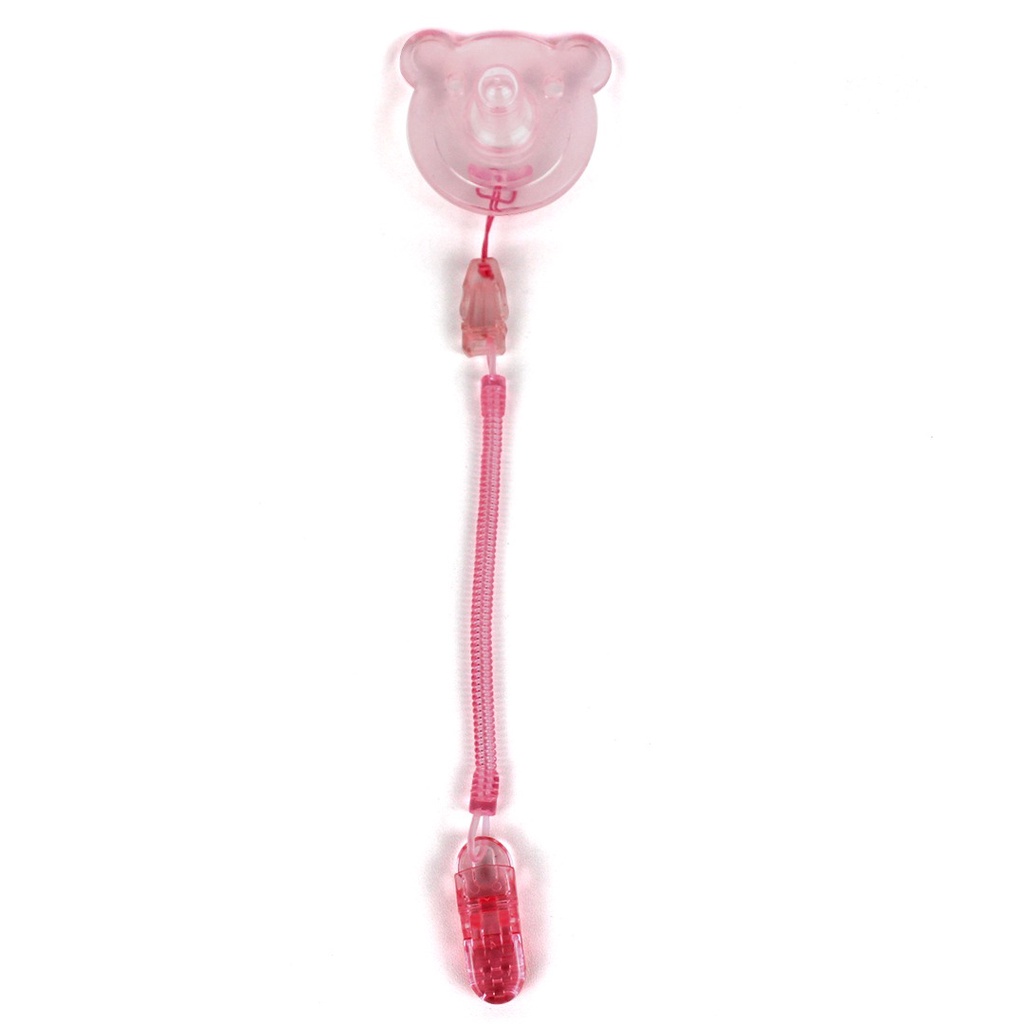 Momihomi Dot Empeng Bayi Set Dengan Tali Pacifier teether BPA Free feeder TOP baby aman lembut silikon Food grade Empeng Bayi Dengan Rantai Dan Kotak-Pink