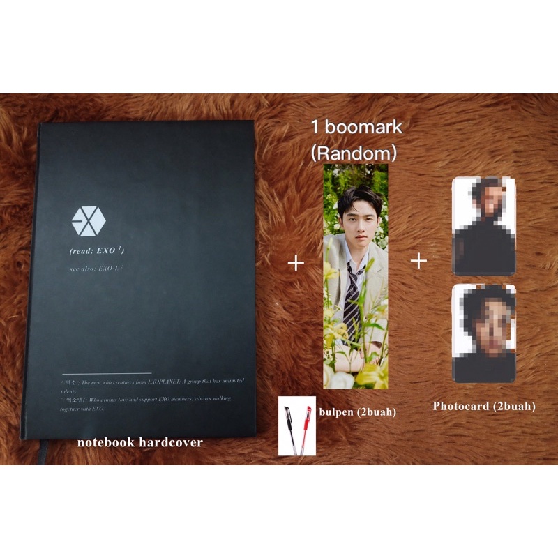 

Notebook EXO Fankit EXO free kartu ucapan