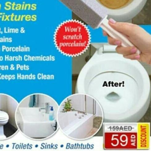 ◄ Alat Pembersih Kerak Kamar Mandi Toilet WC Solusi Closet Jongkok Duduk Bersih Ring X Stone Premium ✤
