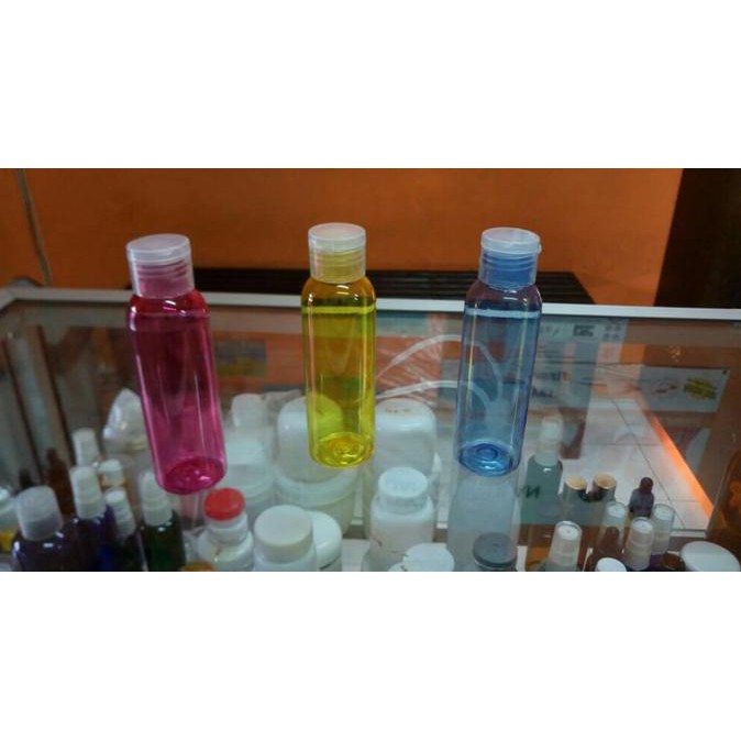BOTOL PLASTIK FLIPTOP 100ML