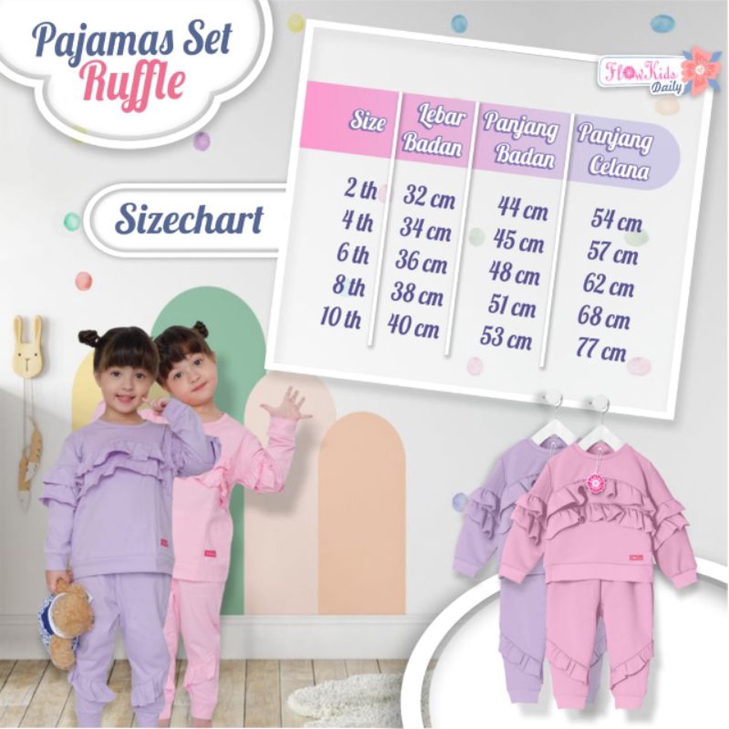 Setelan Anak Pajamas Perempuan 2_10 free sandal