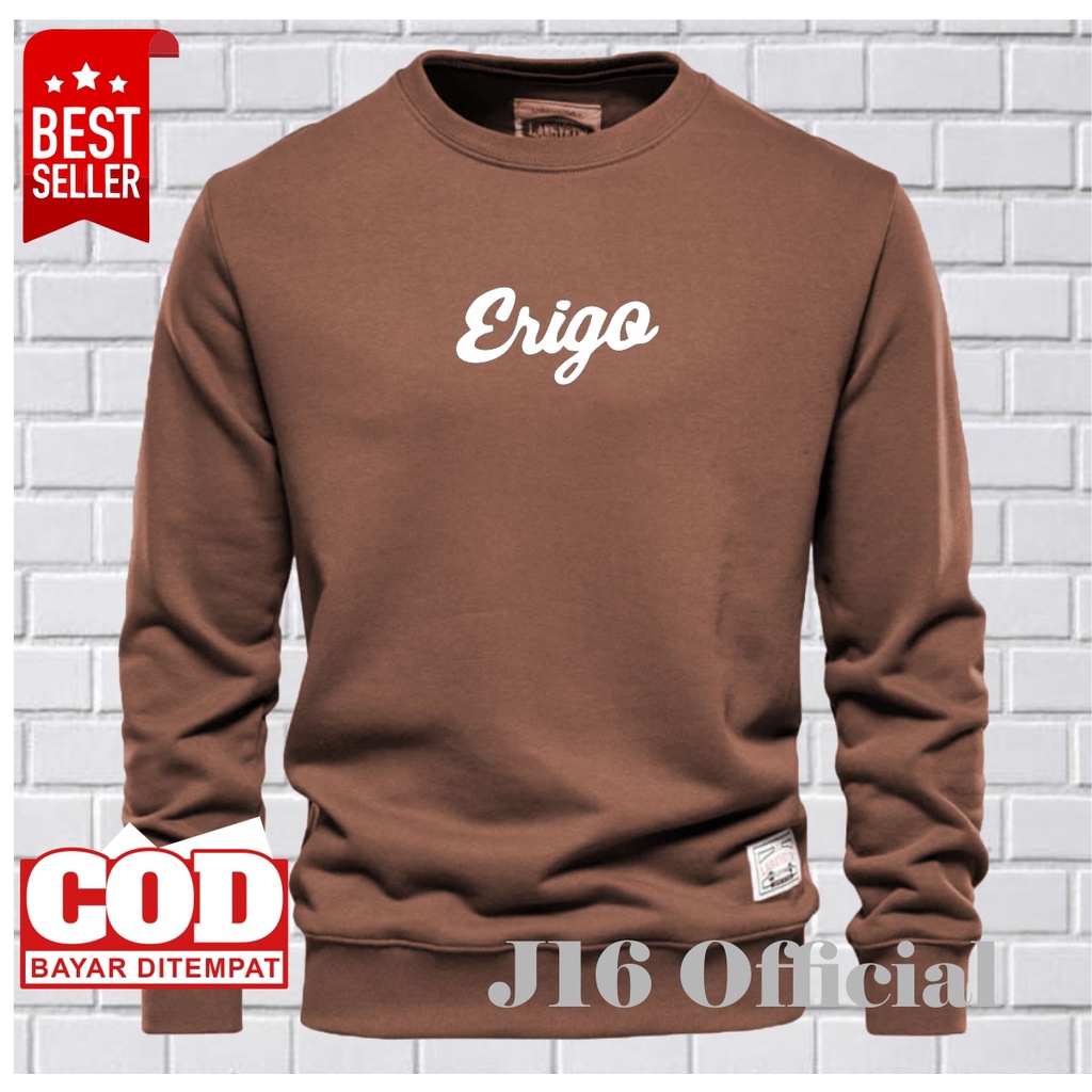 CREWNECK Sweater Oblong Pria Wanita Bahan Fleece Tebal Premium DISTRO