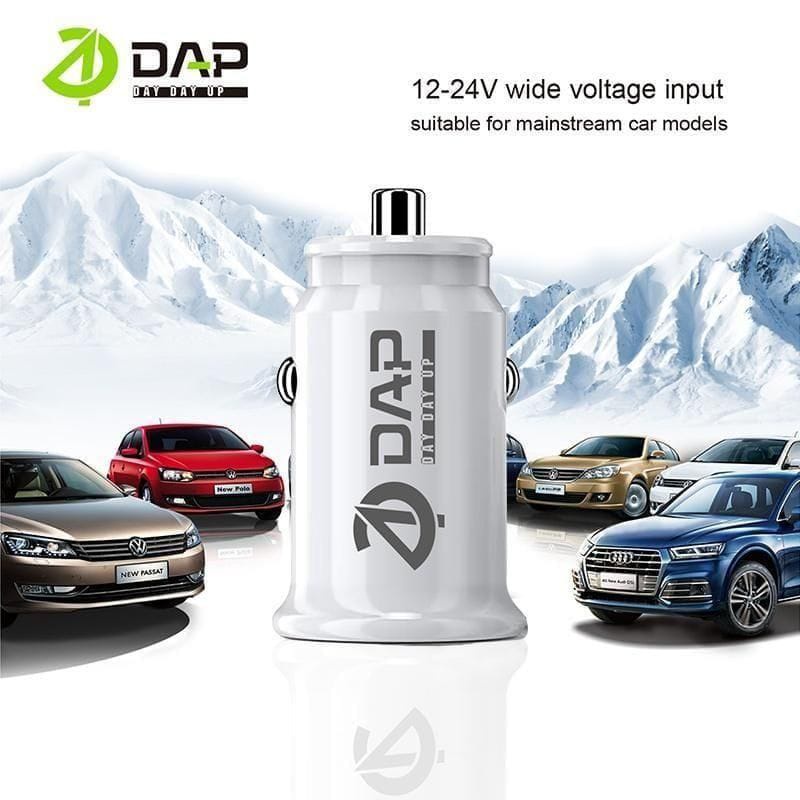 DAP CHARGER MOBIL DAP D-CC1N 2 PORT CAR CHARGER @harga per 1 pcs SERVER MOBIL DAP 2 USB DCC1N 2.4A CAR CHARGER