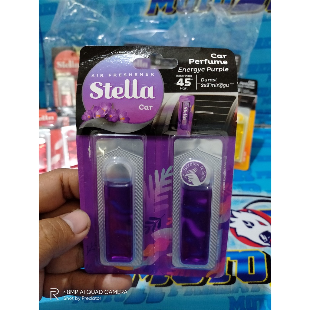 STELLA CAR PARFUM SET/REFILL PENGHARUM PARFUM AC MOBIL DGN WANGI SEGAR