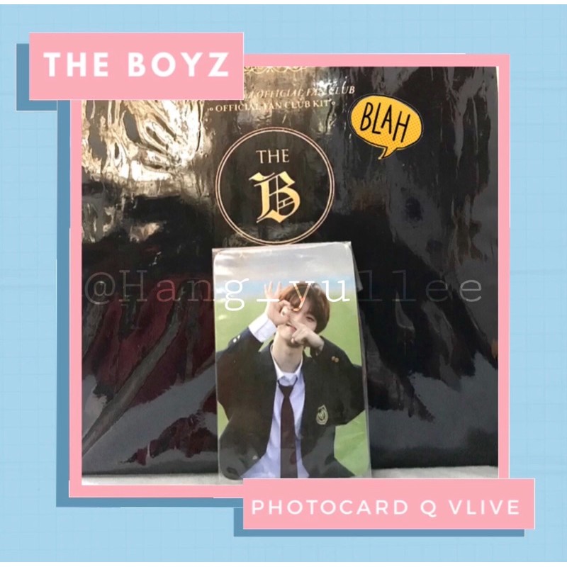 [READY STOCK] Photocard THE BOYZ Q(changmin) VLIVE