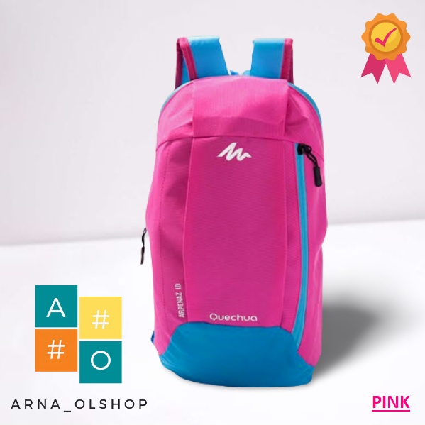 Quechua Tas Ransel Sepatu Sport Mini 10 Liter Anti air Resleting Best Quality Murah