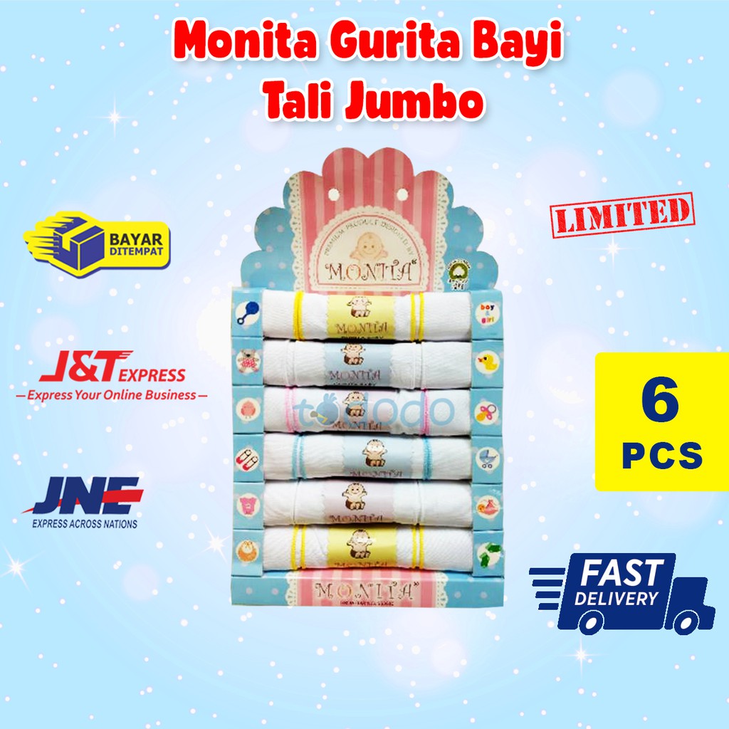 Monita Gurita Bayi Tali Isi 6pcs