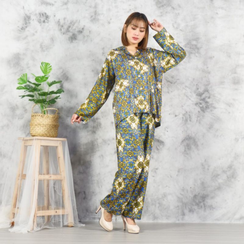 Mav_boutique One Set Hyget Sultan Rayon Jumbo Pajamas Murah