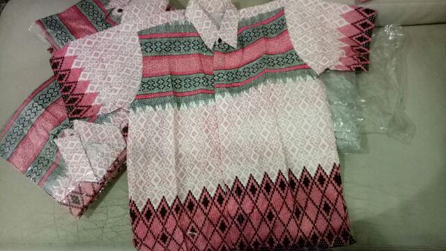 Batik Hrb026 Kenongo Kemeja Tosca Pendek Padi M L Xl