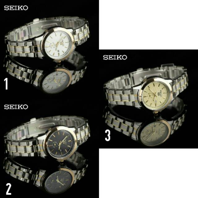Jam Tangan Wanita Anti Air Seiko 3095 - 3 Warna