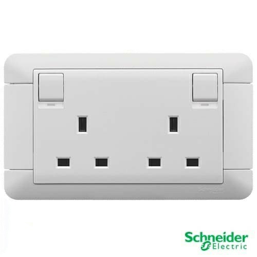 (SCHNEIDER ARCATO) STOPKONTAK AC 2 GANG E81T25 WHITE SCHNEIDER