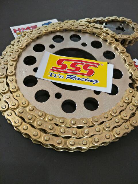 Gir Set SSS Sonic 150 R,Sonic,Rx King ,Rxk Rantai Gold 428 415 - Gear Set Sss Sonic 150 R Sonic-2