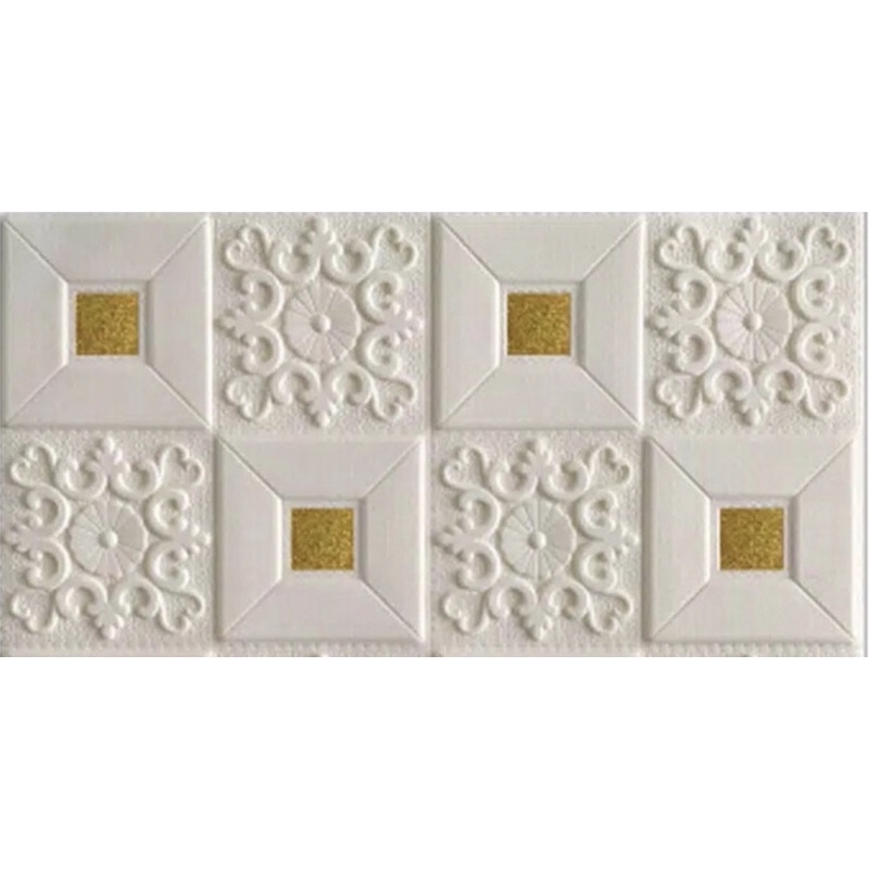 Wallpaper dinding 3D foam motif batik premium-3