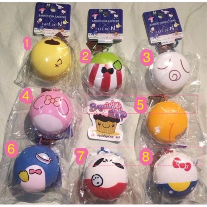 NEW SQUISHY LICENSED SANRIO CAFE DE N MACARON SNACK