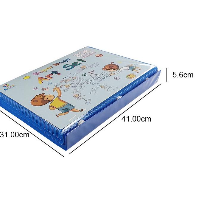 

NEW !!! 7.7 208 buah lukisan anak-anak set dengan papan gambar kuas cat air pena krayon warna pastel minyak memimpin kotak hadiah hadiah [KODE 91]