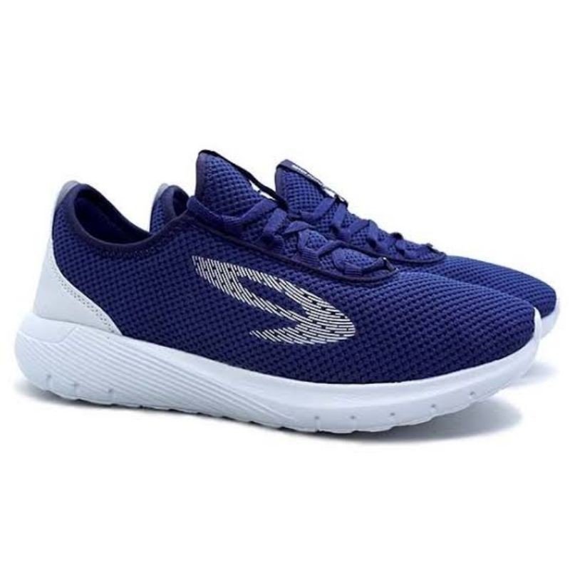 910 Nineten Sepatu Running Mita Biru Laut Tua/Abu-Abu