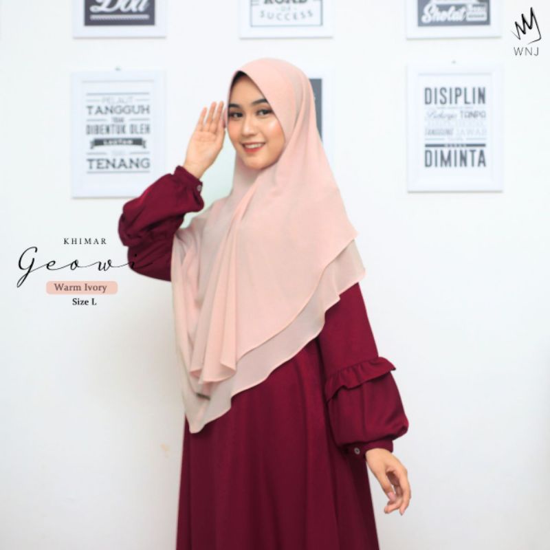 Khimar Jilbab bergo Geowi Wanoja WNJ